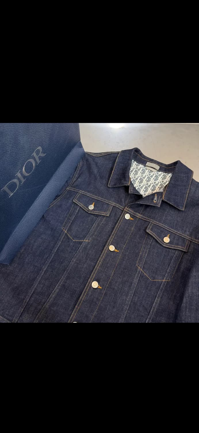 [56/새상품급] 디올 오블리크 데님 청자켓 상품이미지3