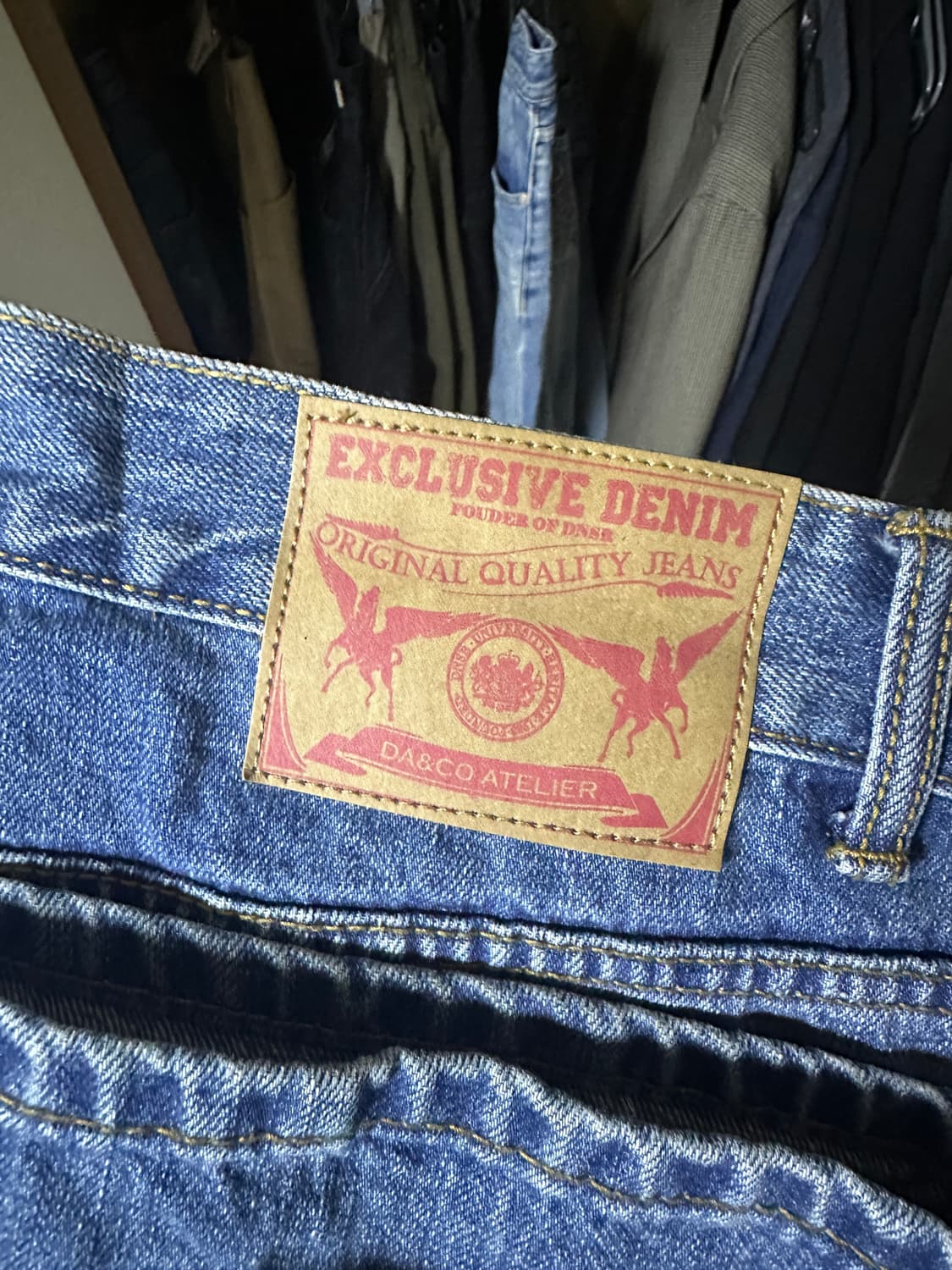 DNSR 헤리티지 스트레이트 데님 팬츠 블루 XL 상품이미지4