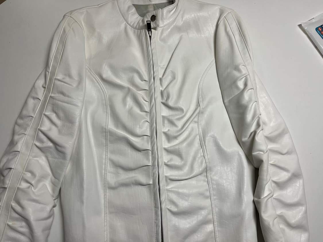 나체 셔링 레더 자켓 상품이미지2