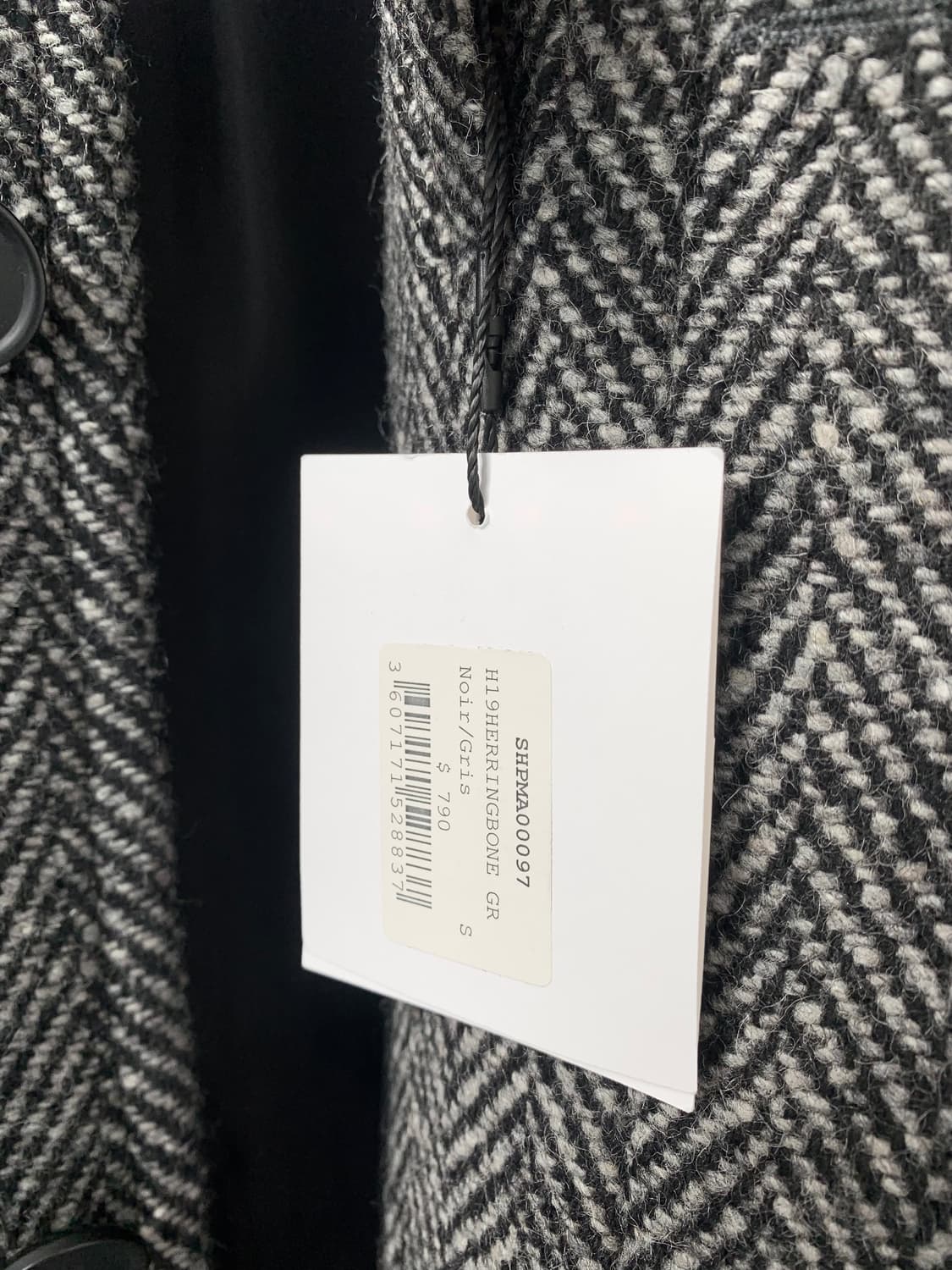 산드로옴므 23fw 헤링본 발마칸 코트 상품이미지6