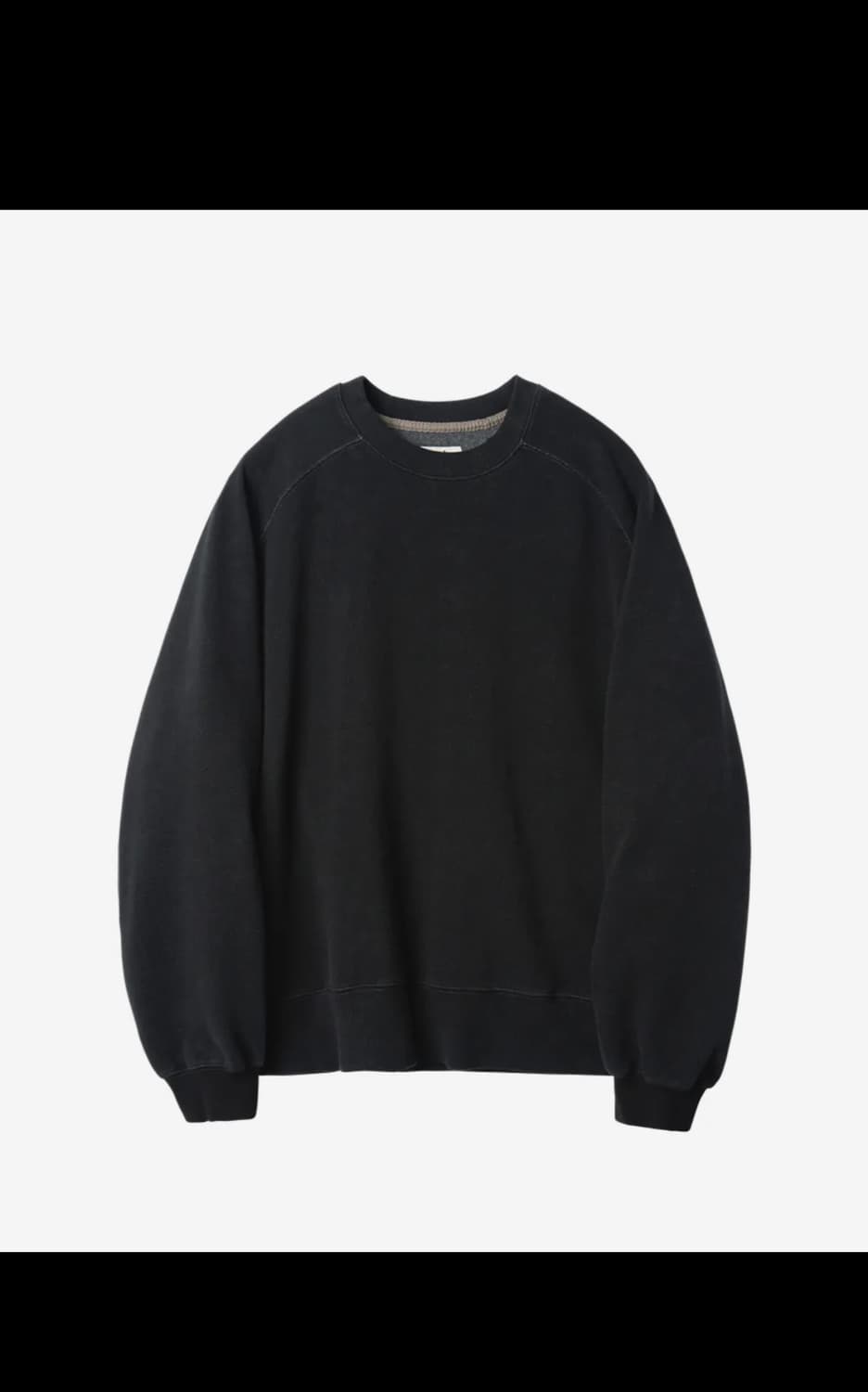 러프사이드 Raglan Sweat Shirt Ash Black 상품이미지1