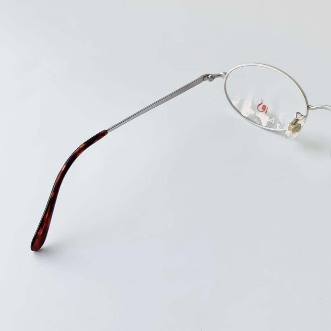 741 데드스탁 라운드 실버 오벌 호피 미니멀 빈티지안경 상품이미지6