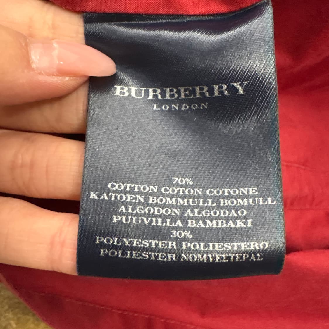 [정품] 버버리 빈티지 레드 트렌치코트 b15 상품이미지6