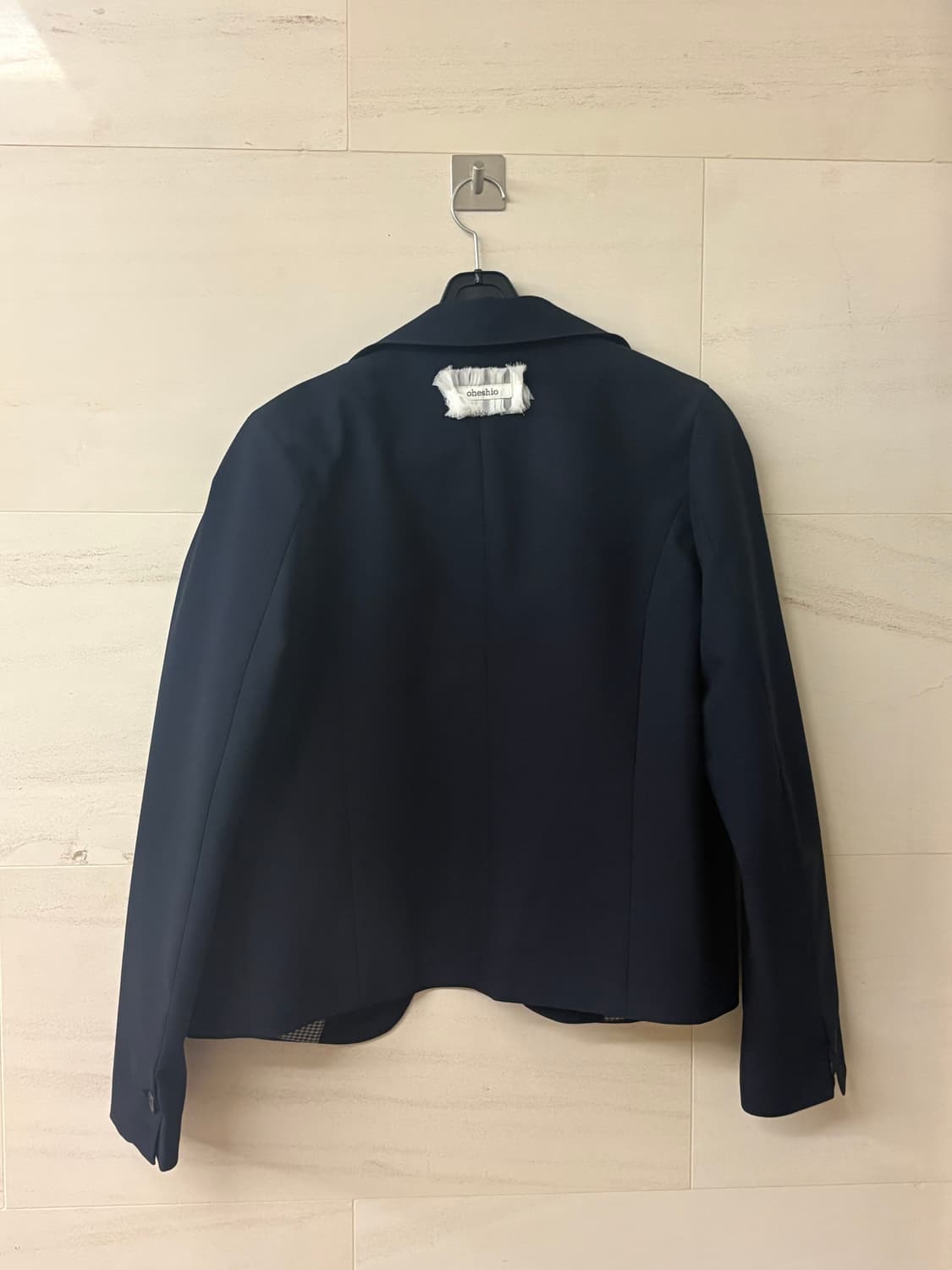 오헤시오 도트 라운드 카라 자켓 상품이미지4