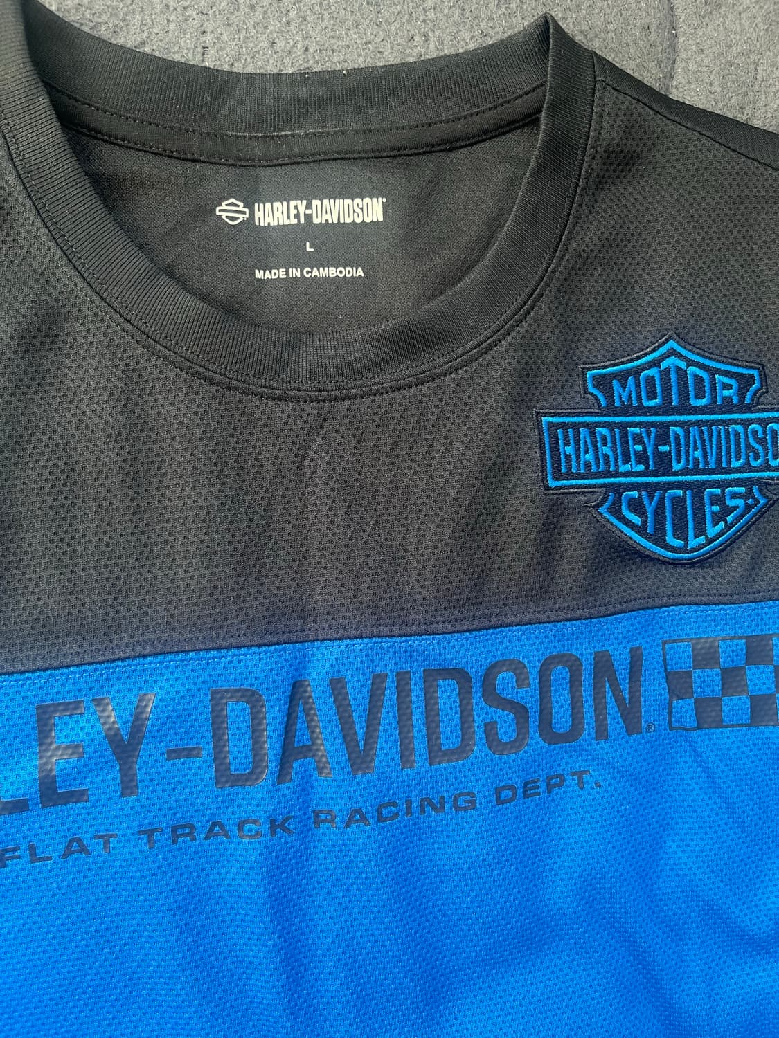 [L] 할리데이비슨 레이싱 져지 롱슬리브 긴팔 티셔츠 상품이미지2