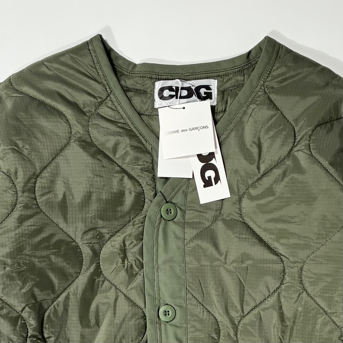 CDG 꼼데가르송 X 알파 인더스트리 라이너 자켓 올리브 XL사이즈 상품이미지3