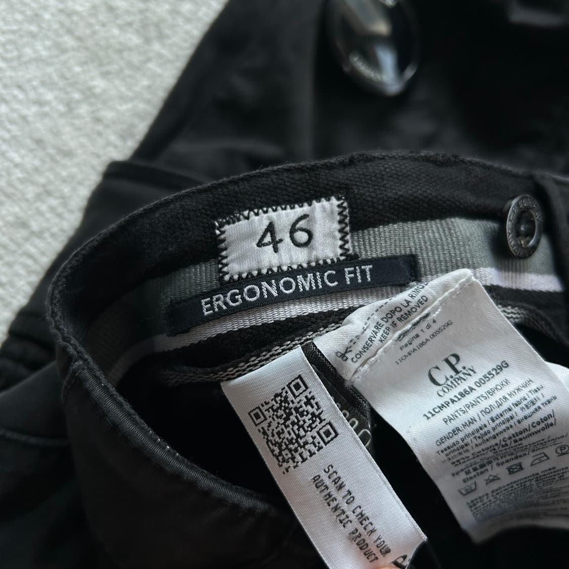 C.P.컴퍼니 블랙 카고 바지 32 상품이미지4