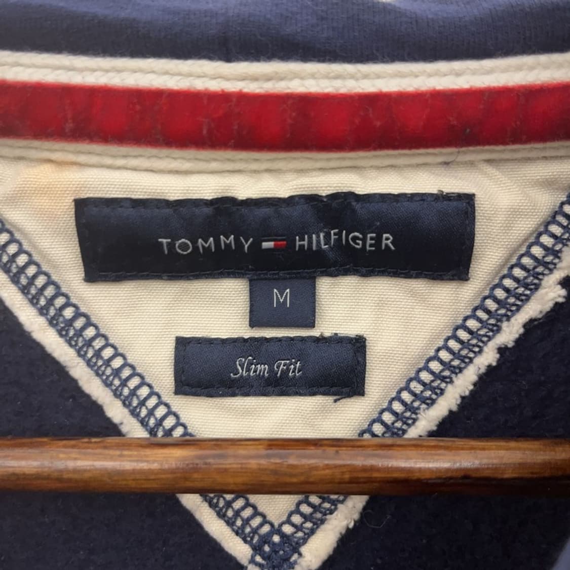 타미힐피거 레트로 빈티지 00's 아치로고 기모 후드집업 M C08981 상품이미지5