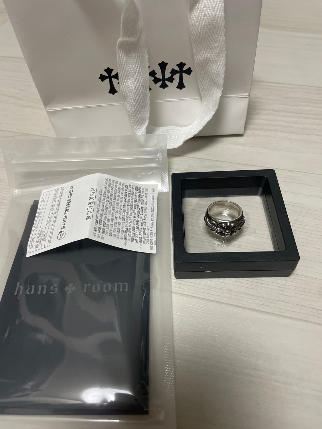 크롬하츠 플로랄 크로스링 (k16호) 상품이미지1