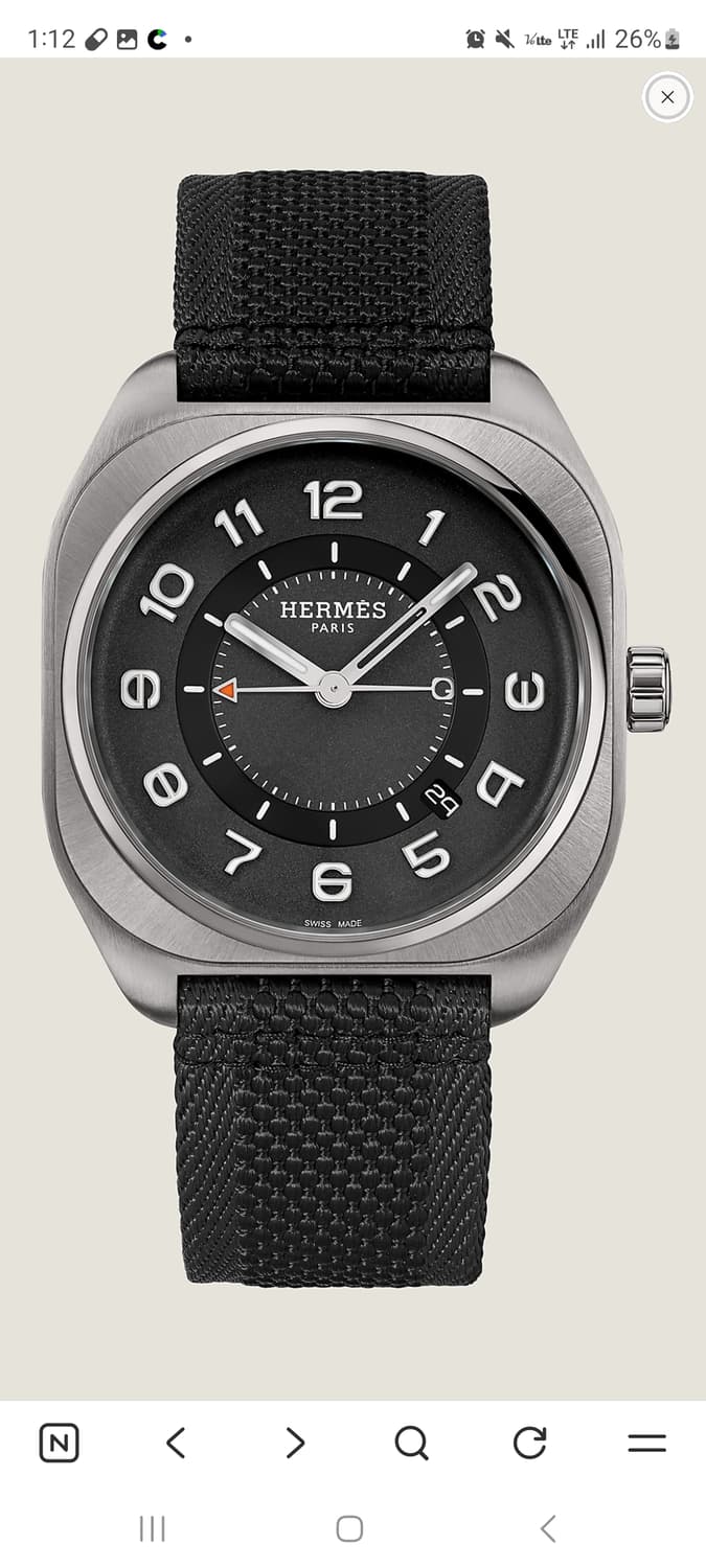 에르메스 H08 티타늄 오토매틱 시계 42mm 상품이미지3