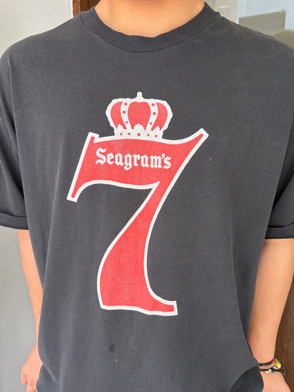 90‘s Seagram's 7 Crown hard faded single 상품이미지6