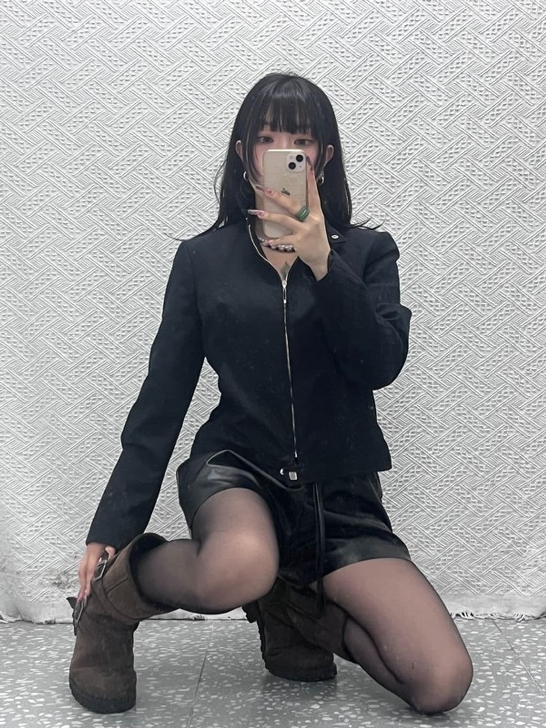 발렌티노 빈티지 캐주얼 모던시크 패턴 집업 자켓 95 C11871 상품이미지1