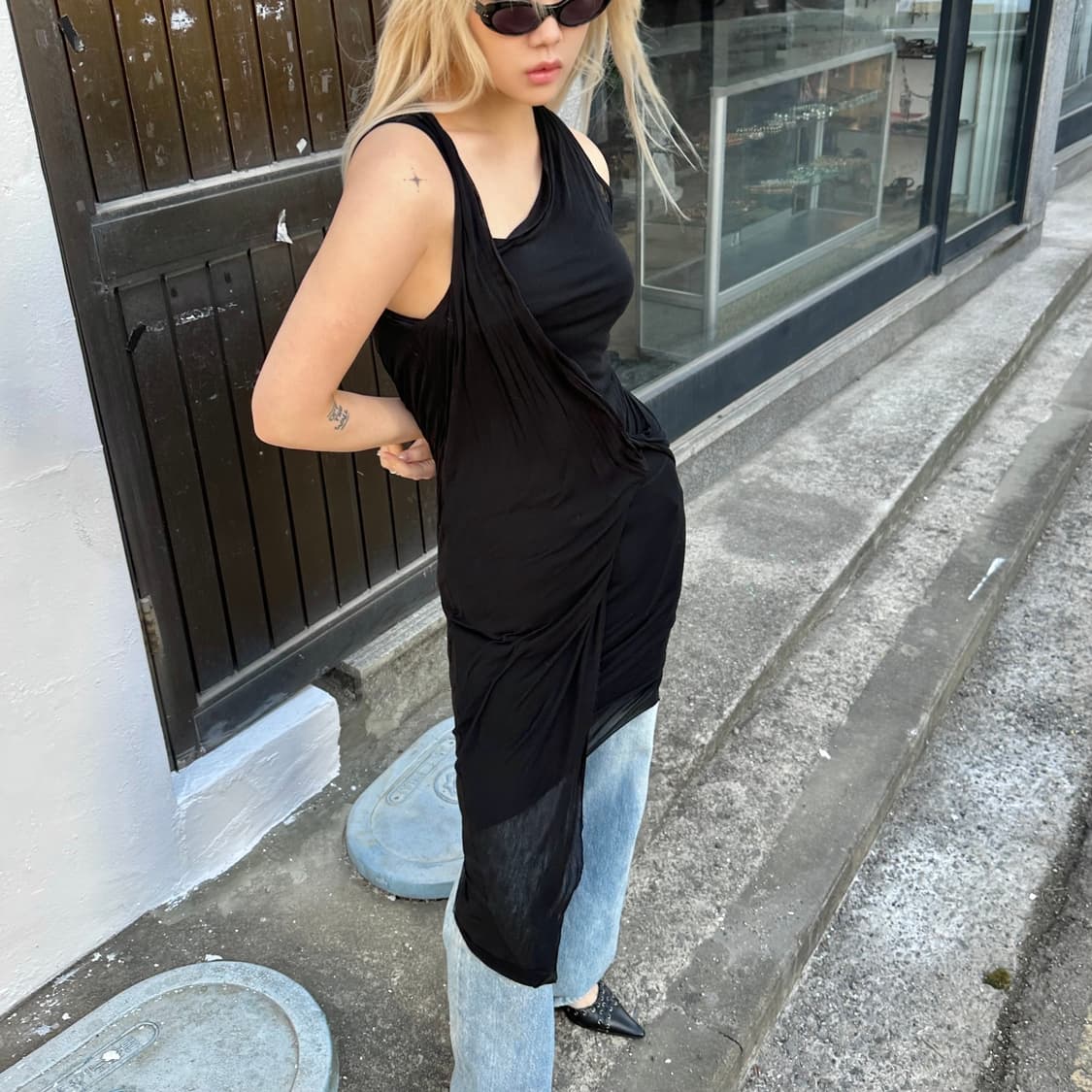 헬무트 랭 레이어드 슬립 드레스 상품이미지1