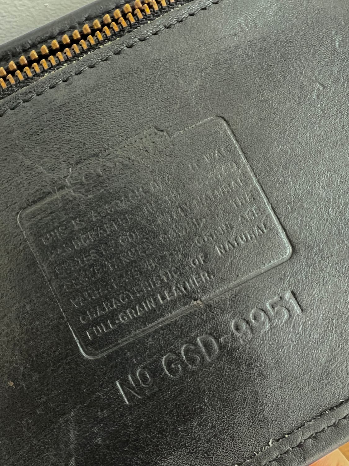 올드 코치 블랙 레더 크로스백 9951 상품이미지5