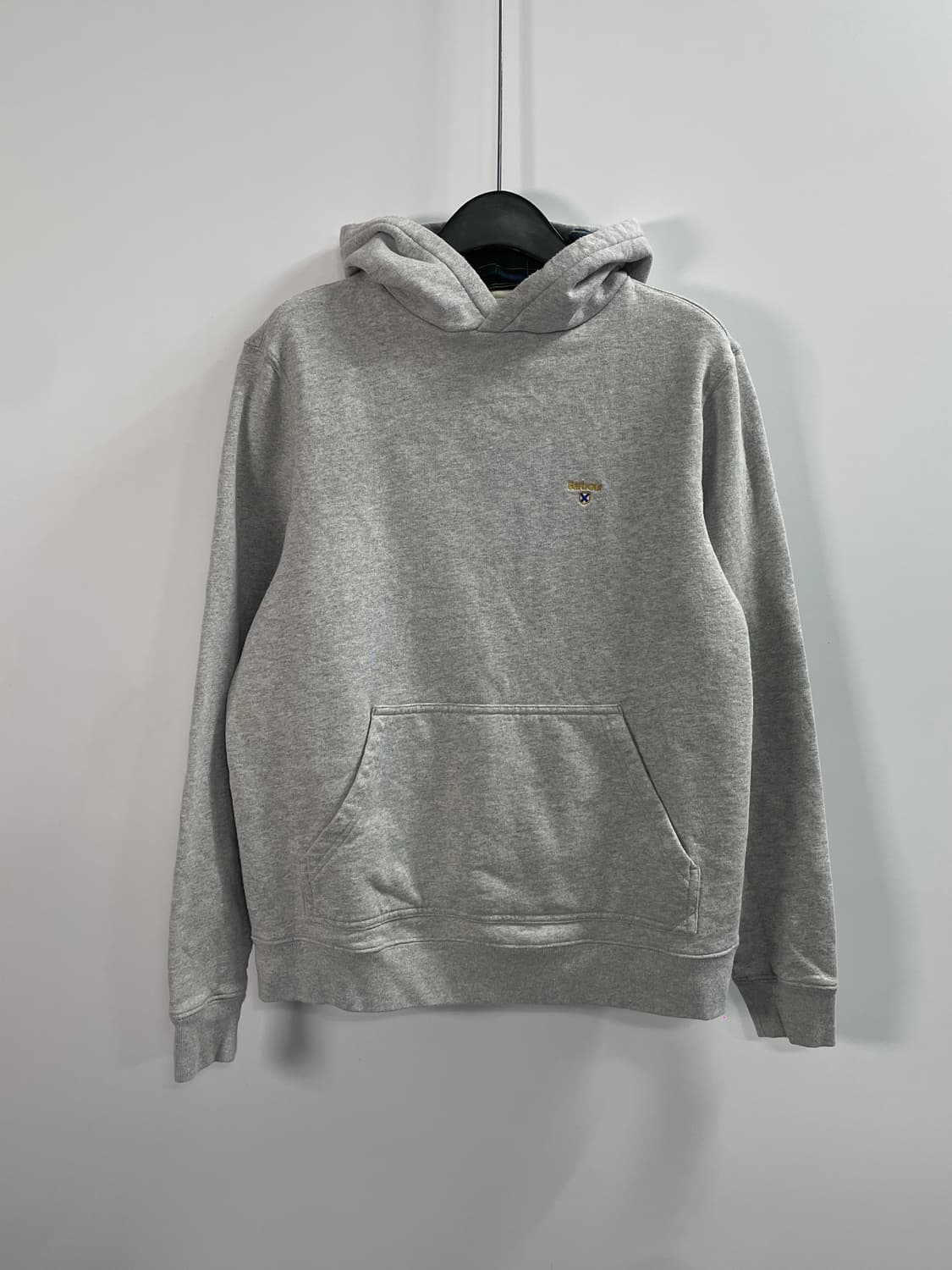 바버 스몰로고 그레이 후드티 (on.694) 상품이미지1