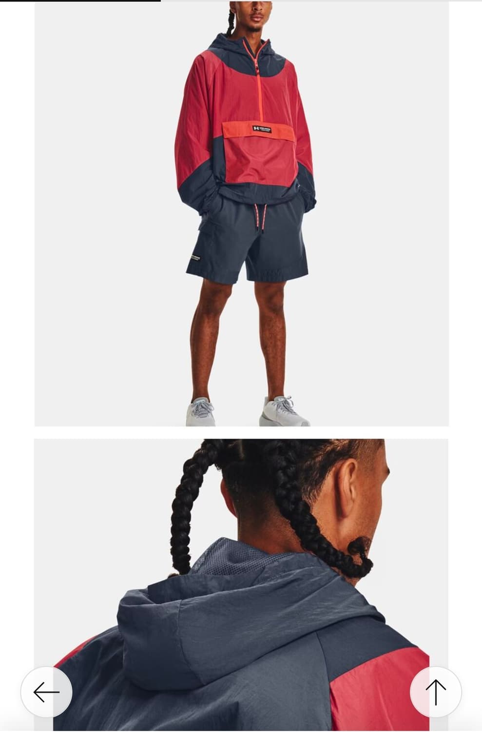 언더아머 RUSH 아노락 바람막이  상품이미지2