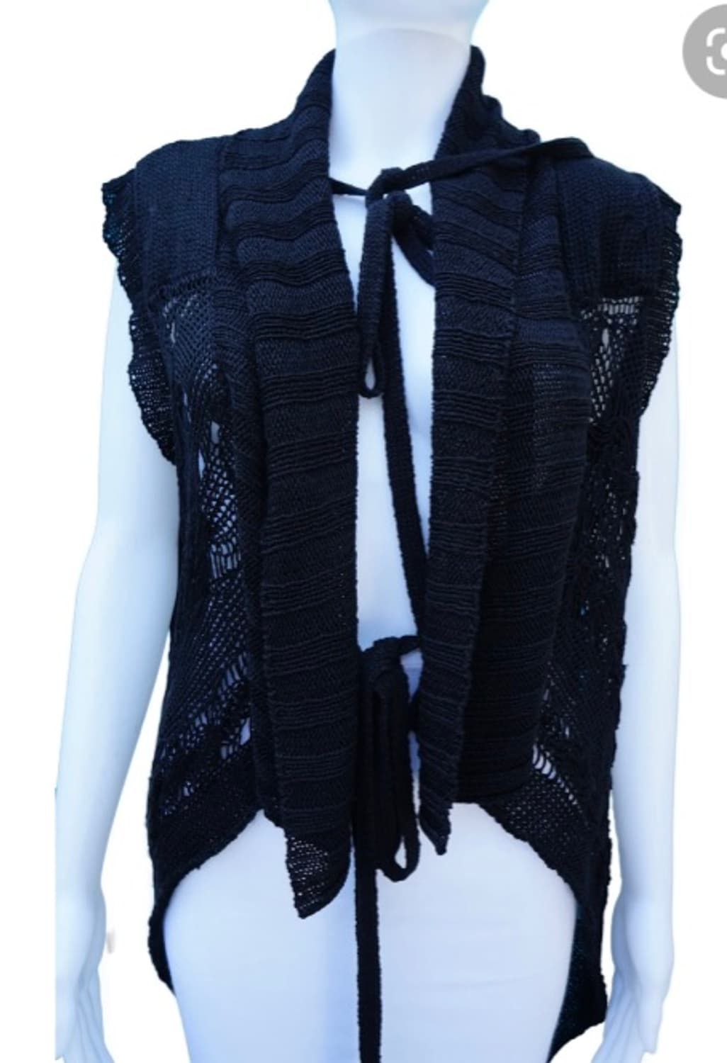 [34] Ann Demeulemeester 앤드뮐미스터 니트 베스트 상품이미지1