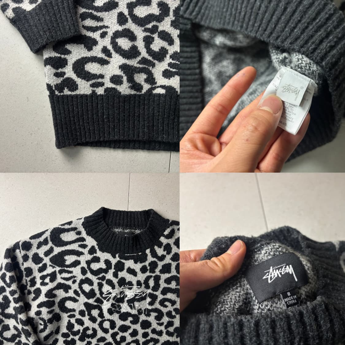 스투시 호피 니트 상품이미지2