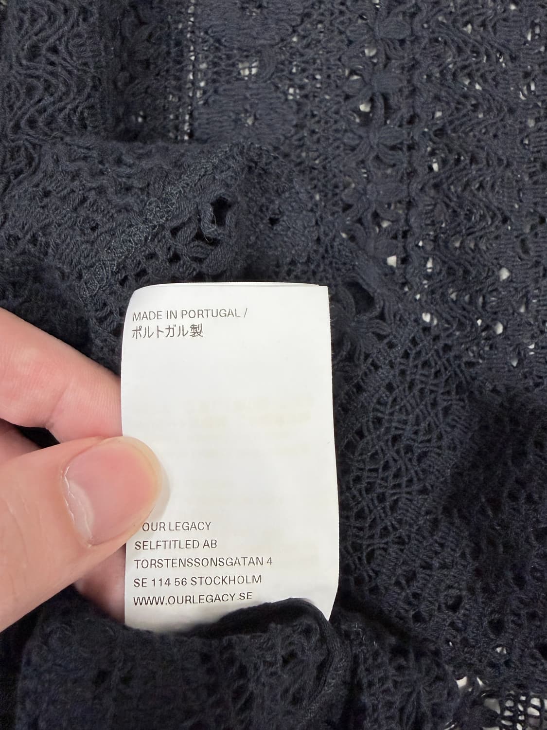 아워레가시 박스 슬리브리스 코튼 크로셰 베스트, 블랙 조끼 상품이미지7