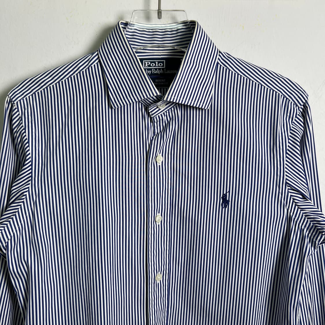 폴로 랄프로렌 블루 스트라이프 셔츠 M 상품이미지4