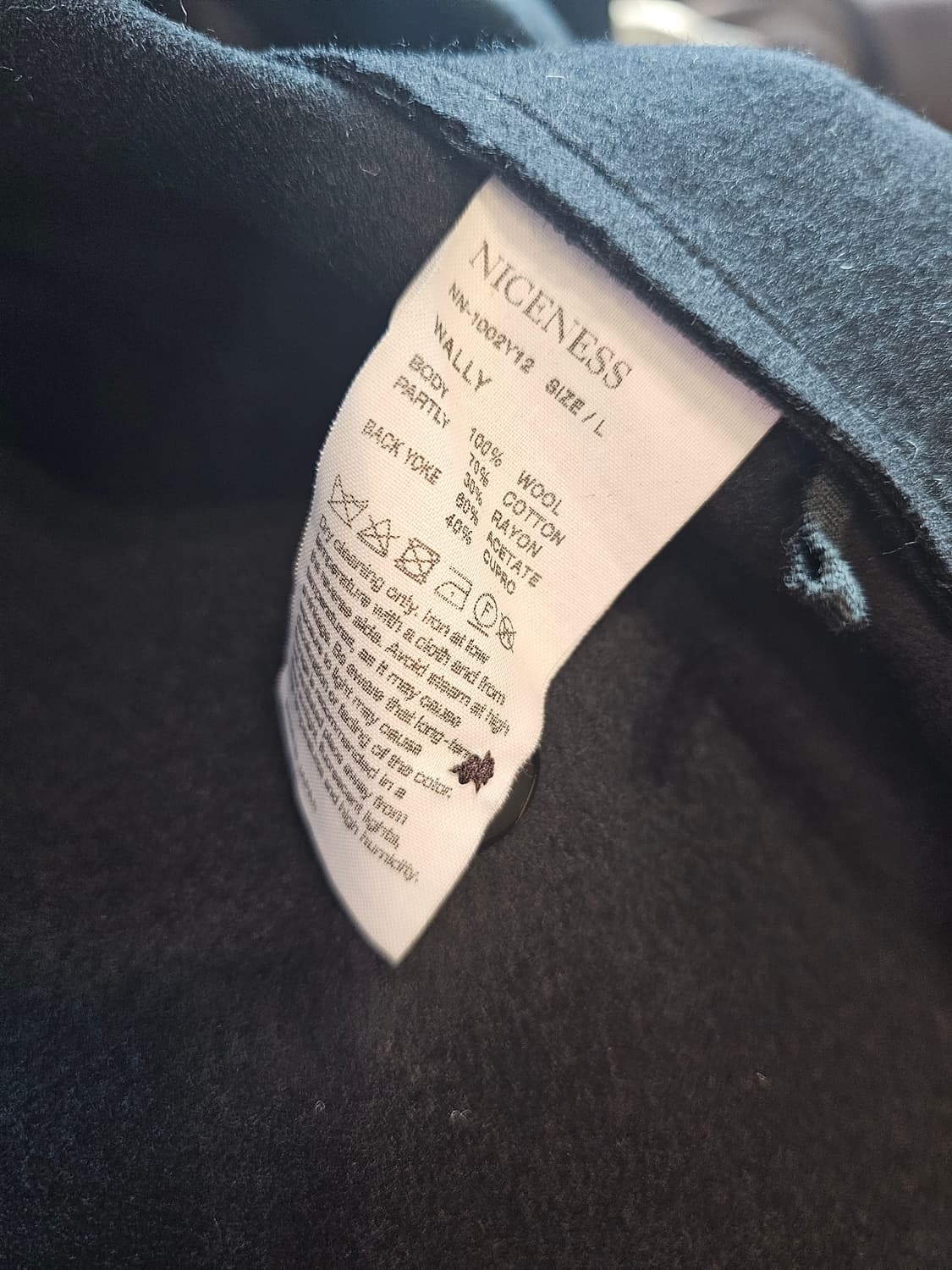 niceness 나이스네스 wally 울셔츠 L사이즈 상품이미지4