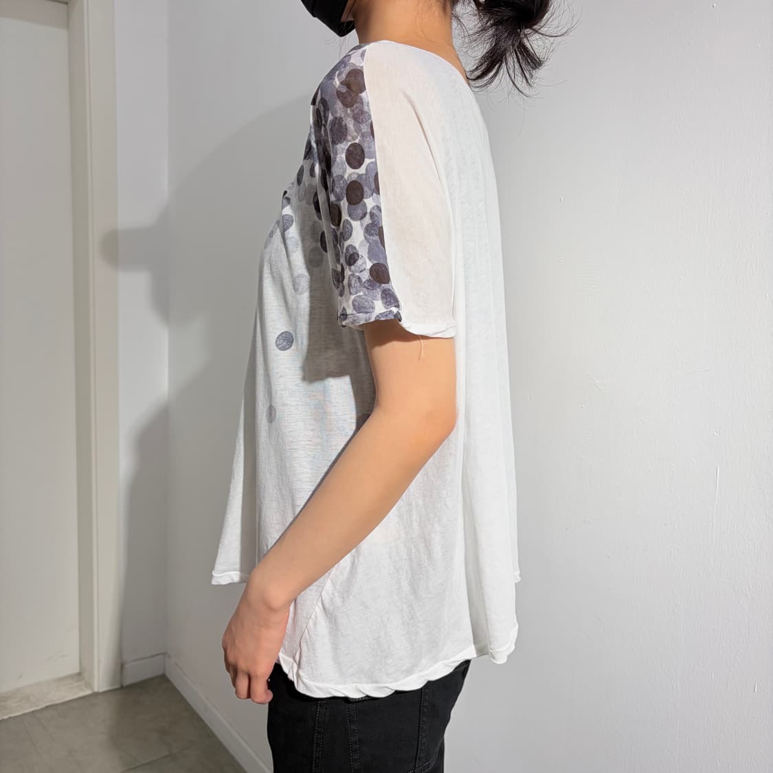 요지 야마모토 Y’s 도트 땡땡이 반팔티셔츠 상품이미지3