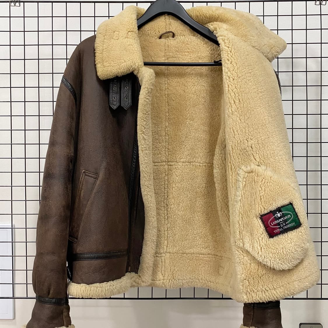 Italy 빈티지 B-3 양가죽 양털 무스탕 상품이미지9