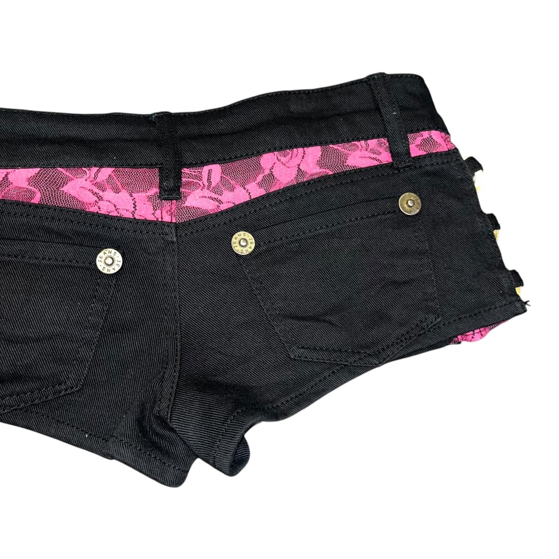 w.a.z.p 핑크 레이스 사이드 링 숏 팬츠 갸루y2k펑크 상품이미지4