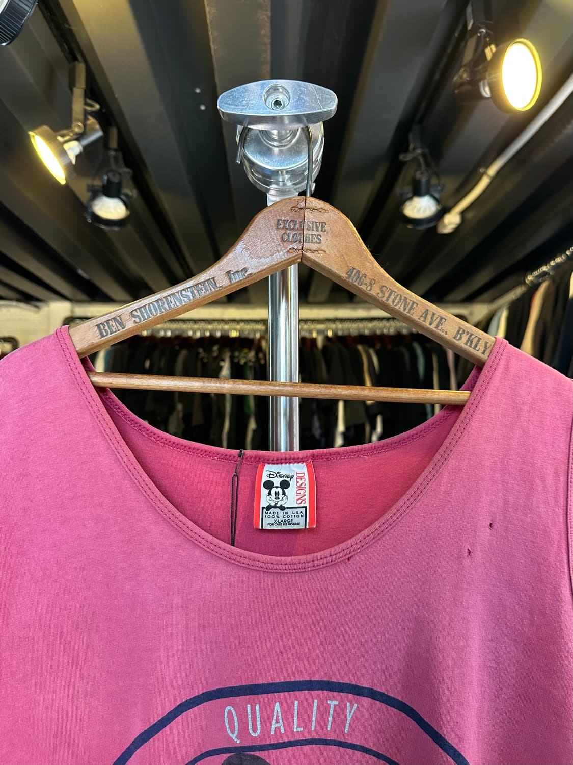 90s 디즈니 미키마우스 페이드 프린팅 나시 상품이미지3