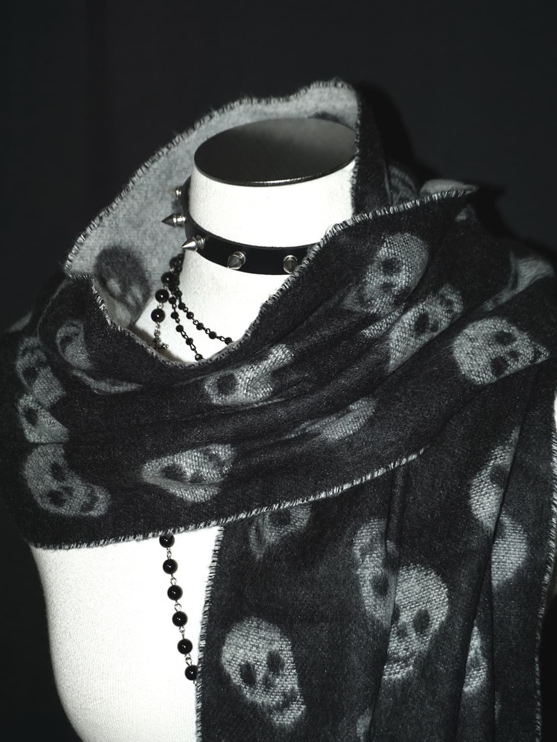 punk skull dot muffler  상품이미지3