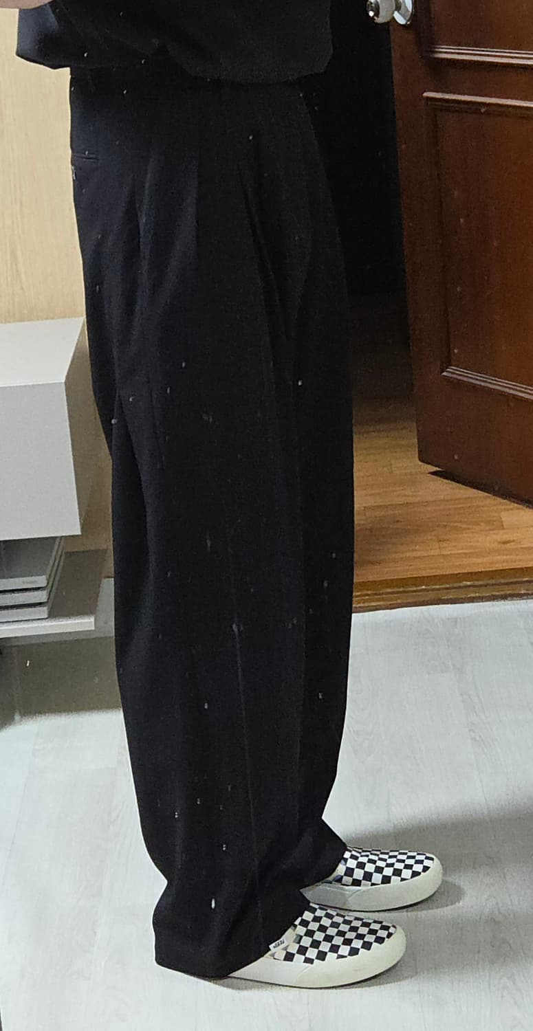 (착샷) 주앙옴므 와이드 플리츠 트라우저 슬랙스 상품이미지7