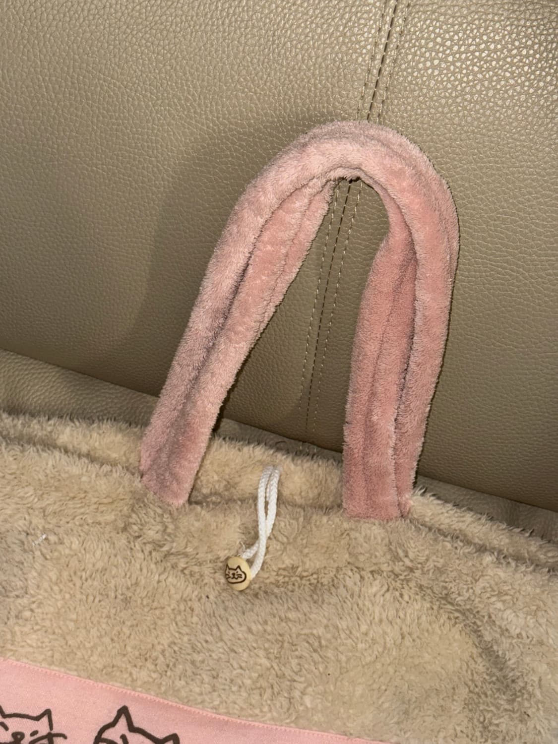 kawaii cat printing fur shoulder bag 상품이미지3