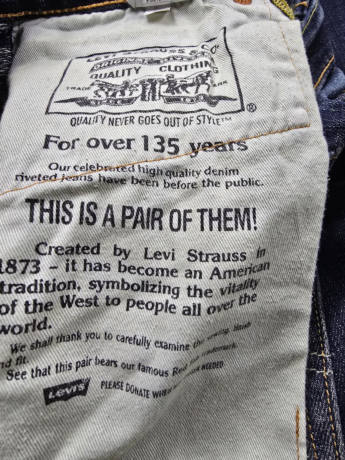 리바이스 511 데님 청바지 (1275) 상품이미지5