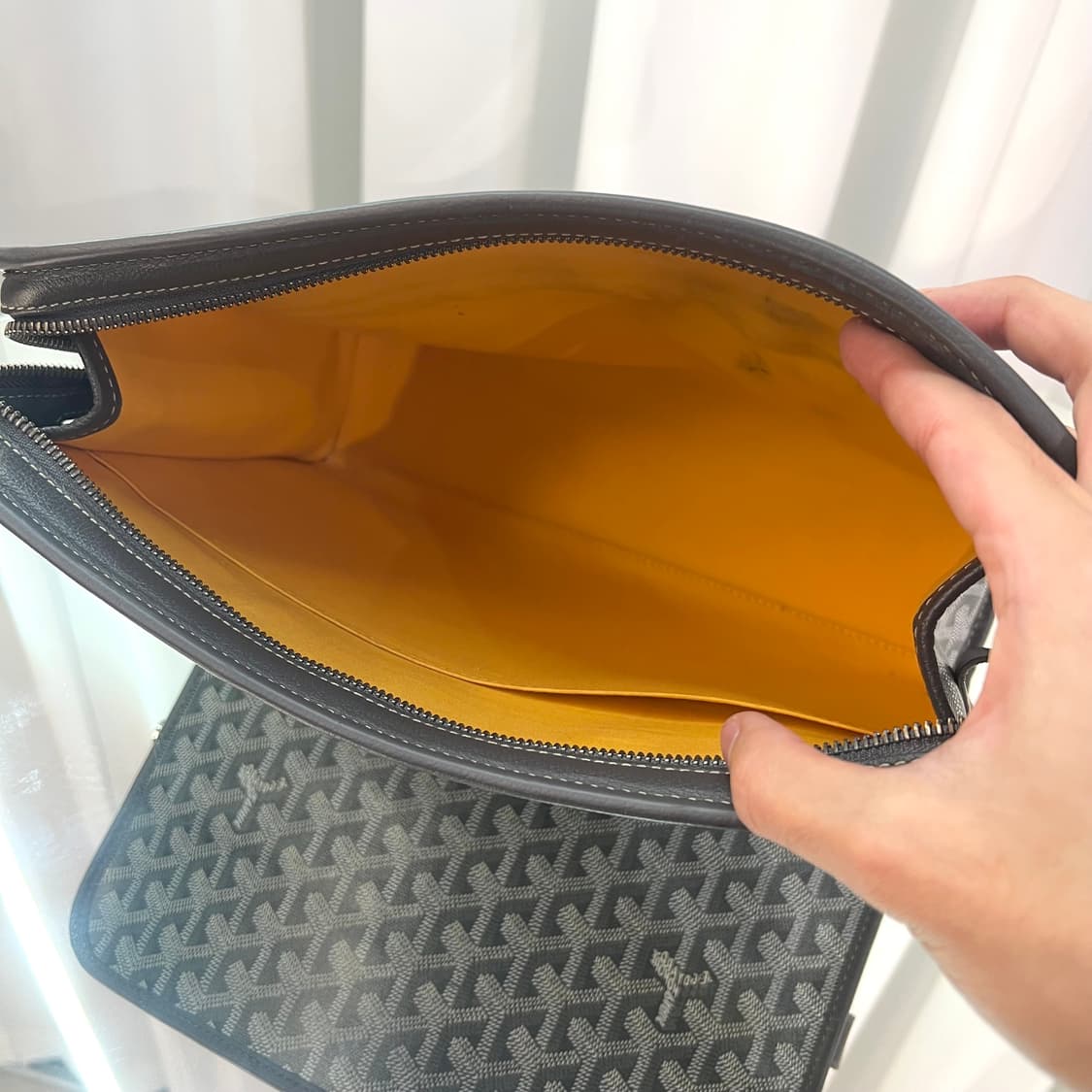 [새상품급/GM사이즈] 고야드 쥬방스 클러치 그레이 상품이미지6