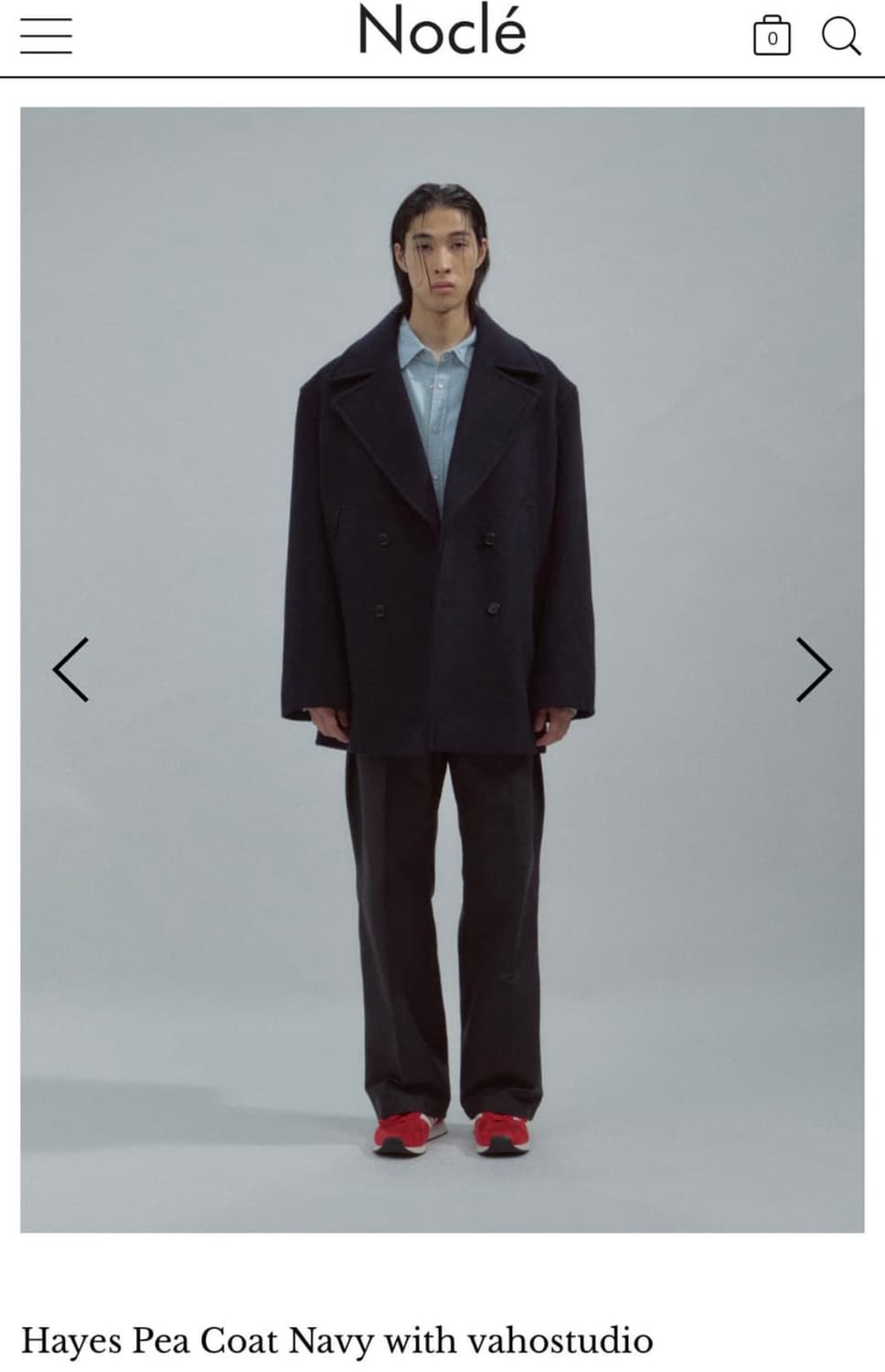 Nocle x vahostudio Hayes 3 size 노클 피코트 상품이미지2