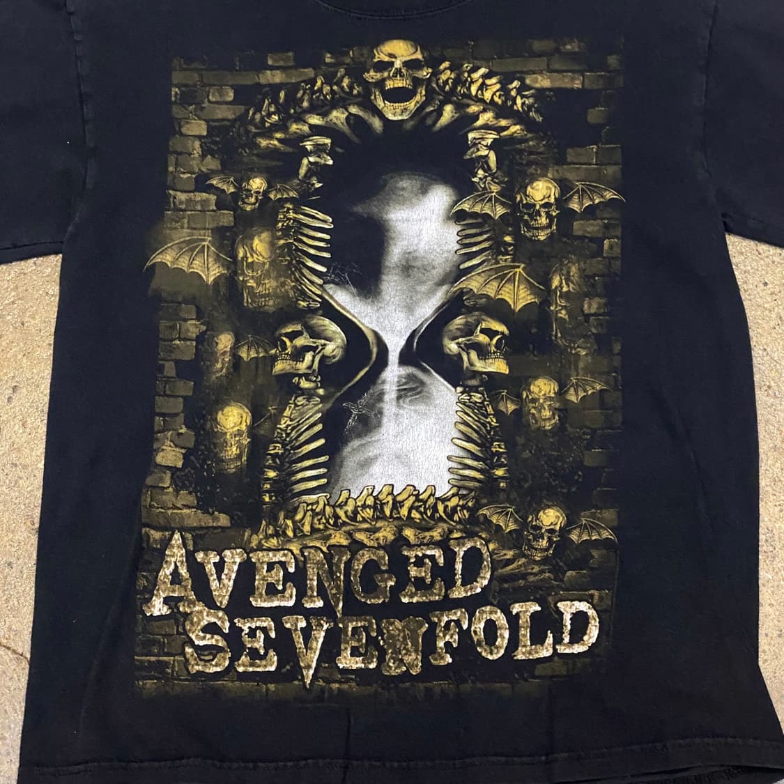 미국 빈티지 헤인즈 어벤지드 세븐폴드 투어티 락티셔츠 반팔티 상품이미지2