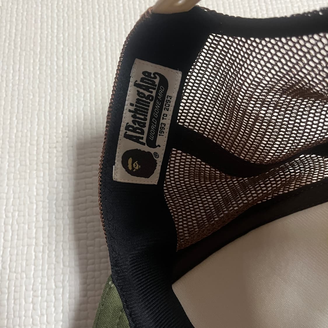 베이프 컬리지 메쉬 캡 카키 상품이미지4