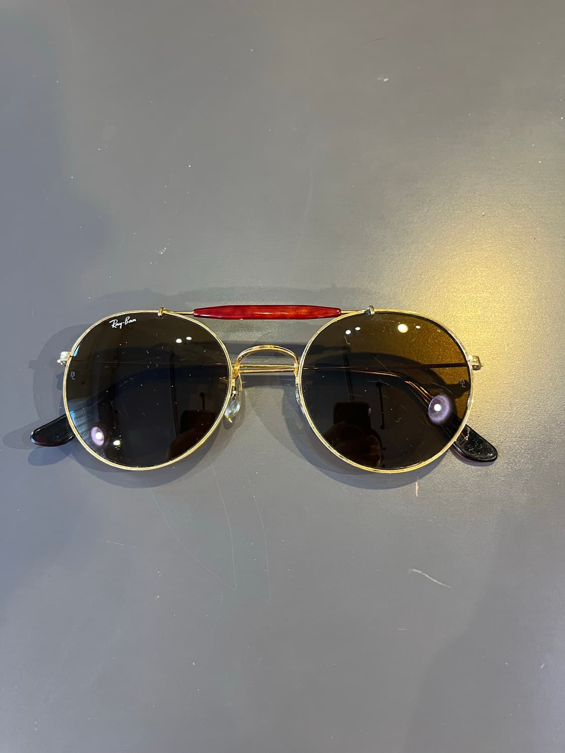 레이밴 B&L 빈티지 라운드 브라우바 선글라스 (미국제) 상품이미지2