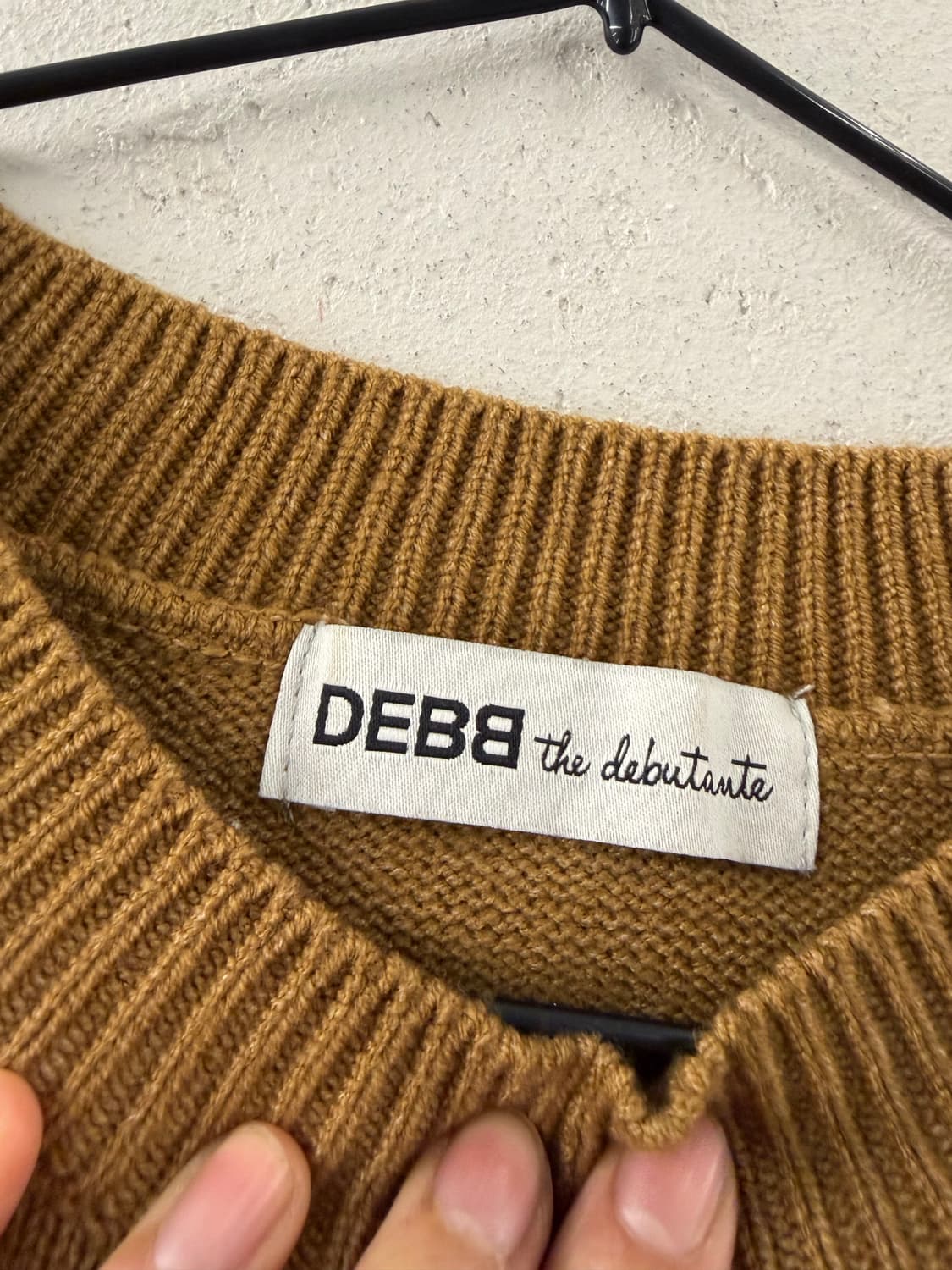 DEBB crop sweater brown 상품이미지4