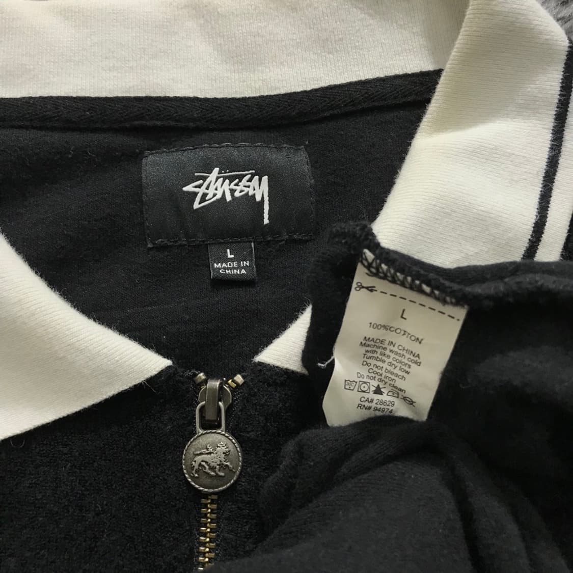 [[L,A급,공용] 스투시(STUSSY) 테리 반집업 니트 폴로티@723 상품이미지6
