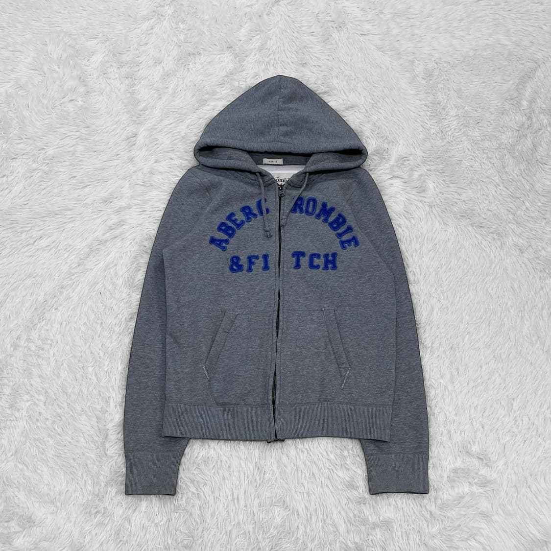 아베크롬비 아치 로고 후드집업 그레이 상품이미지2