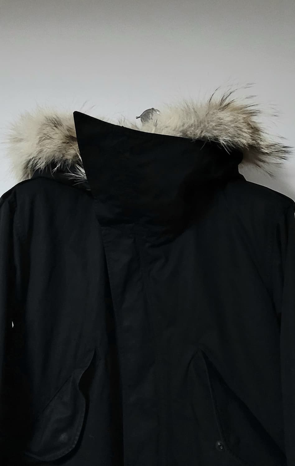 Lad musician m-51 비대칭 커브 하이넥 피쉬테일 개파카 상품이미지2