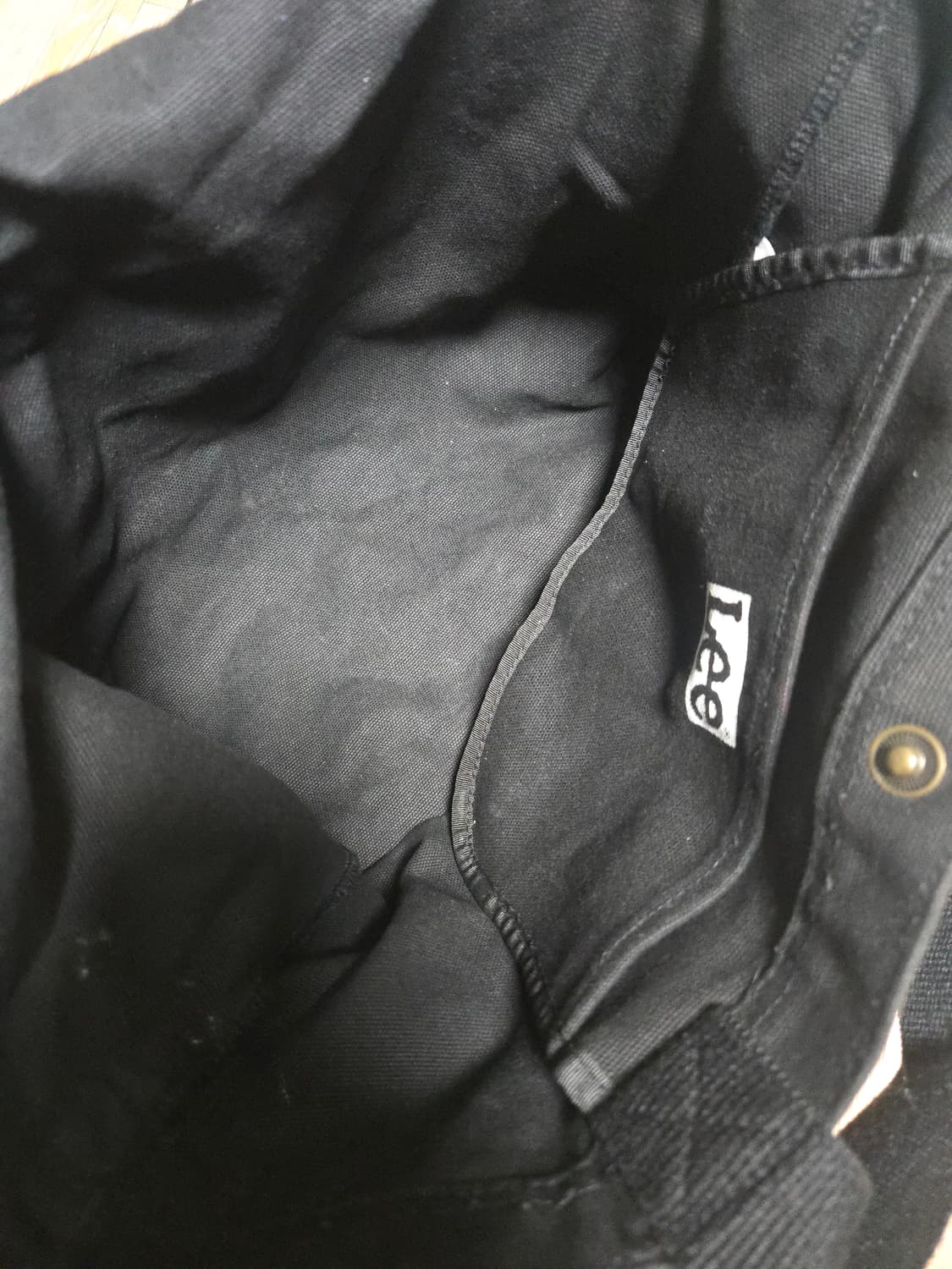 Lee 리 빅 트위치 로고 투웨이 에코백 블랙 상품이미지4