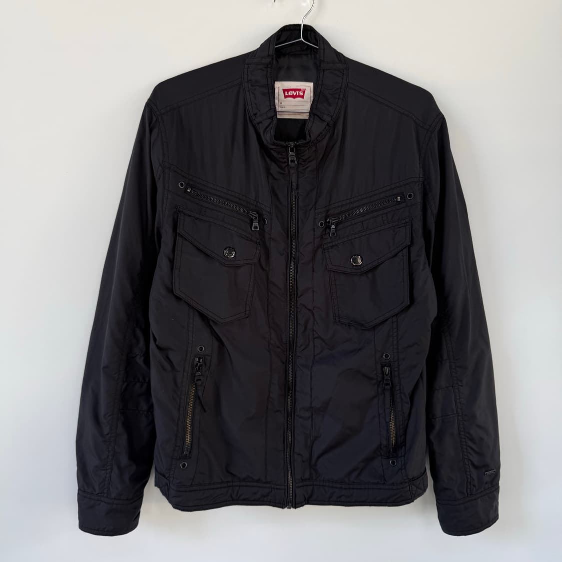 리바이스 Levi’s 하이넥 Y2K 웨스턴 바이커 패디드 나일론 자켓 상품이미지1