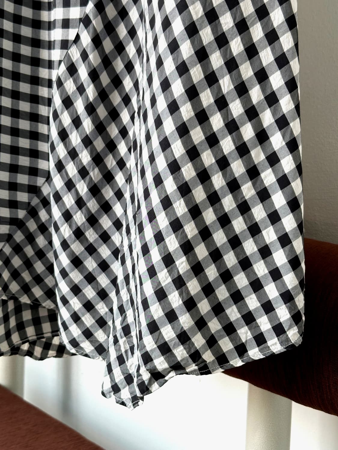 High count rayon tencel  panel skirt 상품이미지3