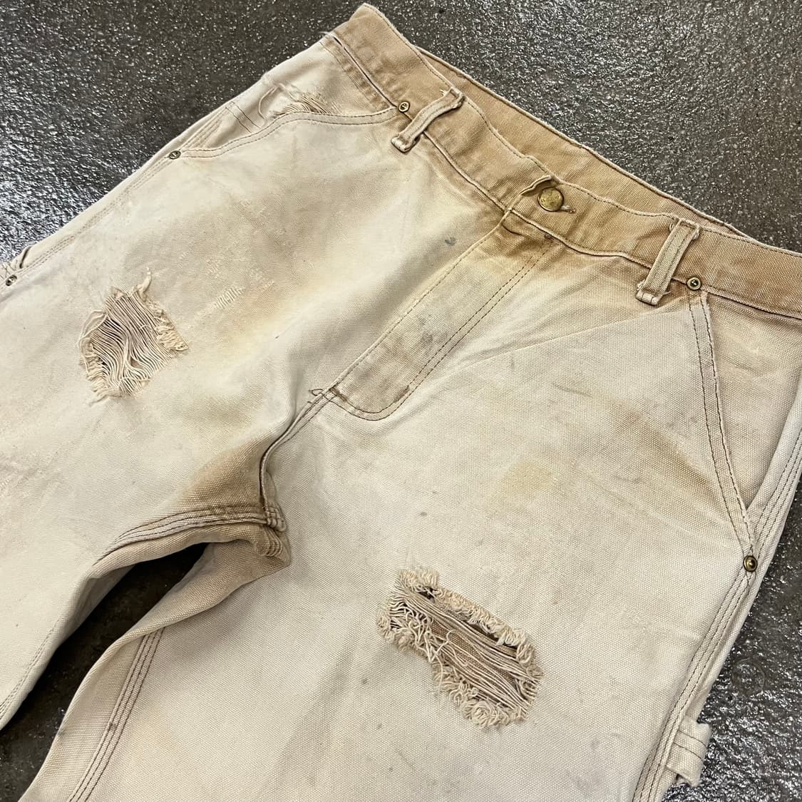 90s Carhartt 데미지 카펜터 팬츠 (32“) 상품이미지2