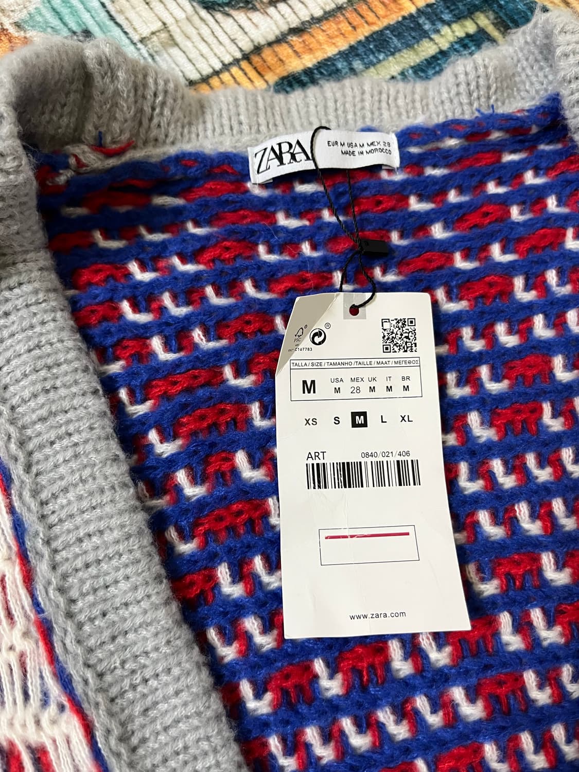 자라 오버핏 니트 가디건 새상품 상품이미지2