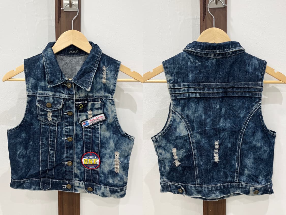 retro denim vest 상품이미지9