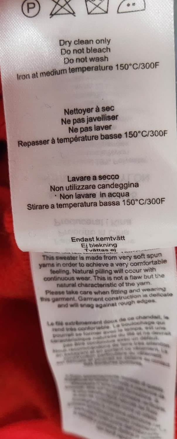 제이린드버그 아키토 레드 니트 가디건 M 상품이미지8