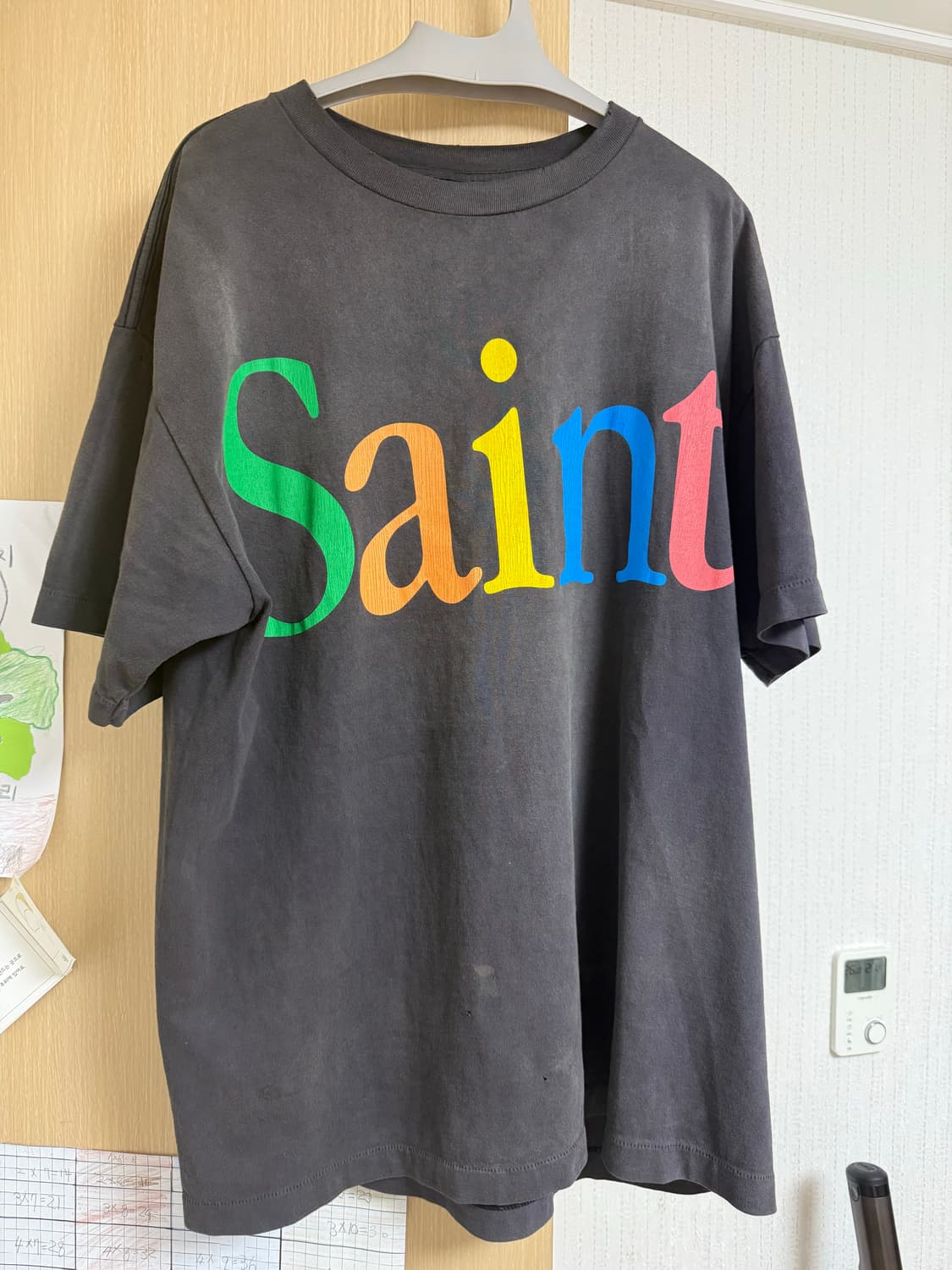 세인트마이클 saint 2회 착용 팝니다.사이즈교환L또는 판매 상품이미지1